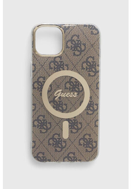 Guess Кейс за телефон iPhone 14 Plus 6.7" в бежово - Pepit.bg