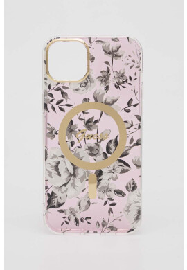Guess Кейс за телефон iPhone 14 Plus 6.7" в розово - Pepit.bg