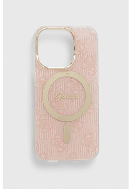 Guess Кейс за телефон iPhone 14 Pro 6.1" в розово - Pepit.bg