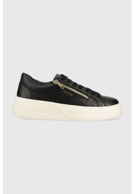 Guess Кожени маратонки FM7CAZ LEA12 в черно AVELLINO ZIP - Pepit.bg