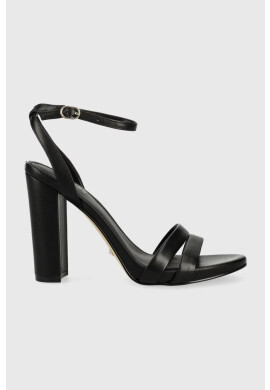 Guess Кожени сандали FYNLEE в черно FL6FYN LEA03 - Pepit.bg