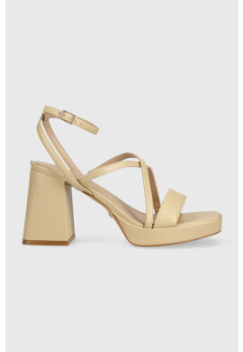 Guess Кожени сандали TILINE в бежово FL6TLI LEA03 - Pepit.bg