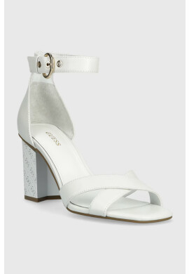 Guess Кожени сандали YANCY в бяло FL6YAN LEA03 - Pepit.bg