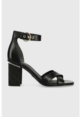 Guess Кожени сандали YANCY в черно FL6YAN LEA03 - Pepit.bg