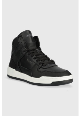 Guess Маратонки Vicenza High в черно - Pepit.bg