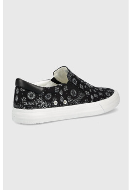Guess Ниски кецове Ederle в черно - Pepit.bg