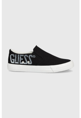 Guess Ниски кецове Ederle в черно - Pepit.bg