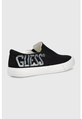 Guess Ниски кецове Ederle в черно - Pepit.bg