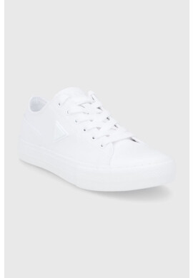 Guess Ниски кецове Pranze дамски в бяло - Pepit.bg
