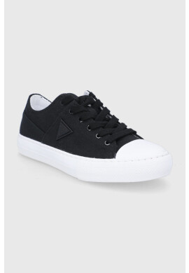 Guess Ниски кецове Pranze дамски в черно - Pepit.bg