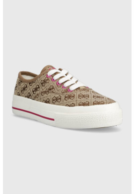 Guess Ниски кецове ENEA в кафяво FL6ENN FAL12 - Pepit.bg