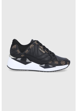 Guess Обувки в черно със скосена платформа - Pepit.bg