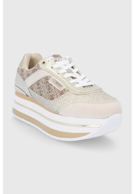 Guess Обувки в златисто с платформа - Pepit.bg