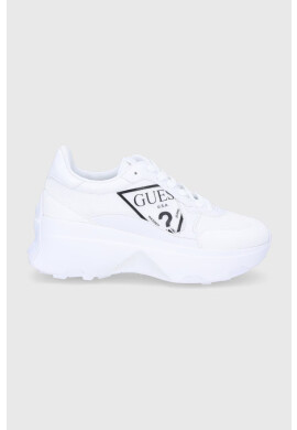 Guess Обувки в бяло с платформа - Pepit.bg