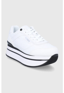 Guess Обувки в бяло с платформа - Pepit.bg