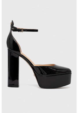 Guess Обувки с дебел ток Calane в черно FL5CAL PAT03 BLACK - Pepit.bg
