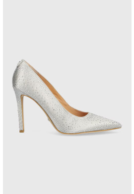 Guess Обувки с висок ток Silks в сребристо FL5SLK SAT08 SILVE - Pepit.bg