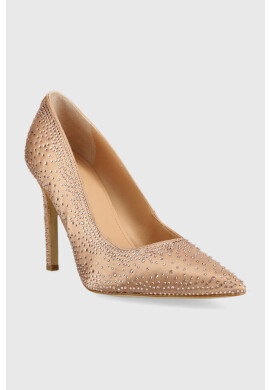 Guess Обувки с висок ток Silks в бежово FL5SLK SAT08 NUDE - Pepit.bg