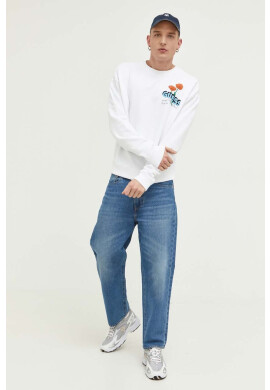 Guess Originals Суичър в бяло с принт - Pepit.bg