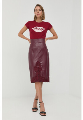 Guess Памучна тениска в бежово - Pepit.bg