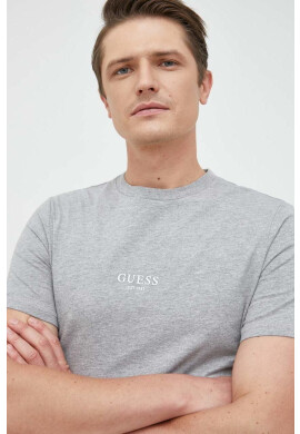 Guess Памучна тениска в лилаво - Pepit.bg