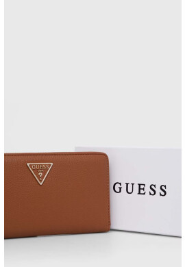 Guess Портфейл дамски в кафяво - Pepit.bg