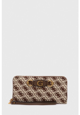 Guess Портфейл дамски в кафяво - Pepit.bg