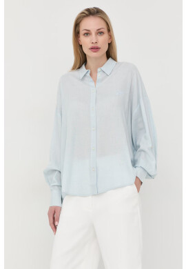 Guess Риза с лен - Pepit.bg