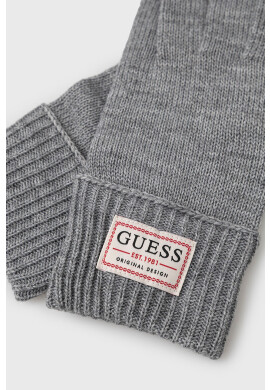 Guess Ръкавици с вълна в сиво - Pepit.bg