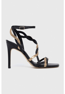 Guess Сандали Syivia в черно FL5SYV LEA03 BLACK - Pepit.bg