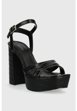 Guess Сандали ZELINA в черно FL6ZLI PEL03 - Pepit.bg