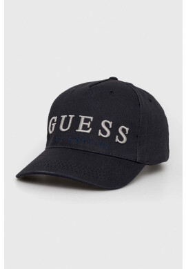 Guess Шапка с козирка в черно с десен - Pepit.bg