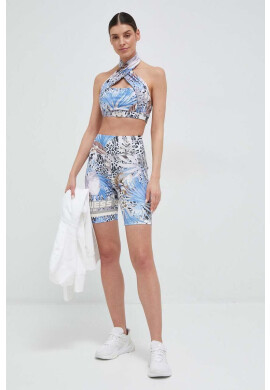 Guess Спортен сутиен в синьо с десен - Pepit.bg