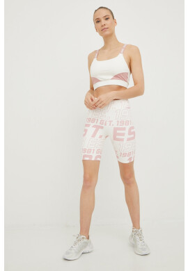 Guess Спортен сутиен в бяло с десен - Pepit.bg