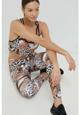 Guess Спортен сутиен в кафяво с десен - Pepit.bg