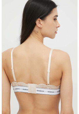 Guess Сутиен в розово от дантела с изчистен дизайн - Pepit.bg
