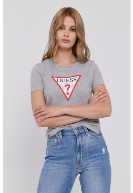 Guess Тениска дамска в сиво - Pepit.bg