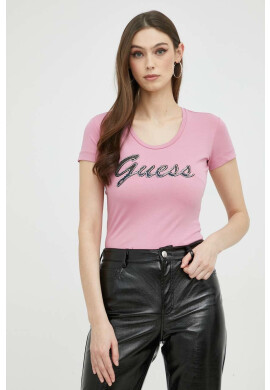 Guess Тениска в розово - Pepit.bg