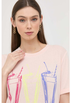 Guess Тениска в черно с изчистен дизайн - Pepit.bg