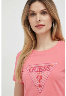 Guess Тениска в розово - Pepit.bg