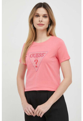 Guess Тениска в розово - Pepit.bg