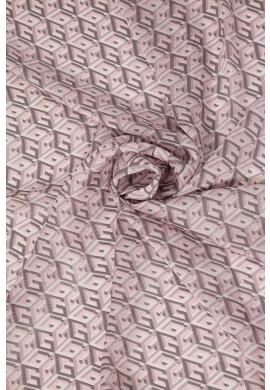 Guess Тънък шал в розово с десен - Pepit.bg