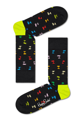 Happy Socks Чорапи дамски в черно - Pepit.bg