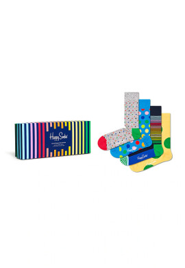 Happy Socks Чорапи (4 чифта) мъжки в черно - Pepit.bg