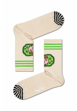 Happy Socks Чорапи Beige Piggy Bank в бежово - Pepit.bg