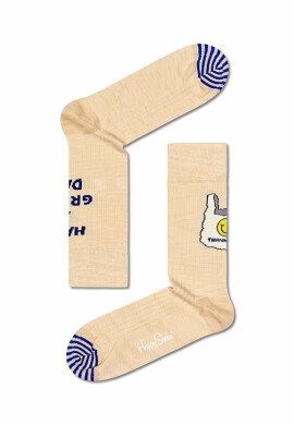 Happy Socks Чорапи Beige Souvenir в оранжево - Pepit.bg