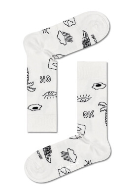 Happy Socks Чорапи Black And White (4 чифта) дамски - Pepit.bg