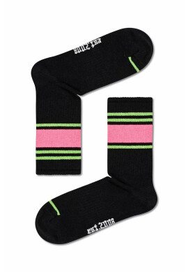 Happy Socks Чорапи Blocked Stripe в черно - Pepit.bg