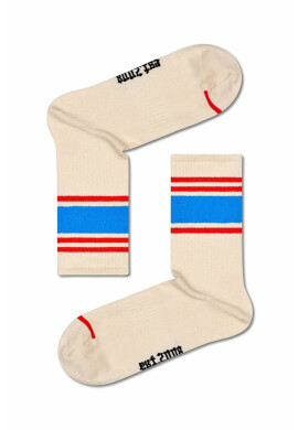 Happy Socks Чорапи Blocked Stripe в бежово - Pepit.bg
