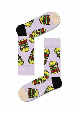 Happy Socks Чорапи Burger в лилаво - Pepit.bg